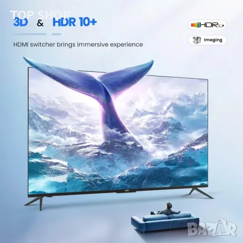 avedio links HDMI превключвател 5 входа - 1 изход 4K@60Hz, 5 порта с дистанционно, снимка 6 - Друга електроника - 49457633