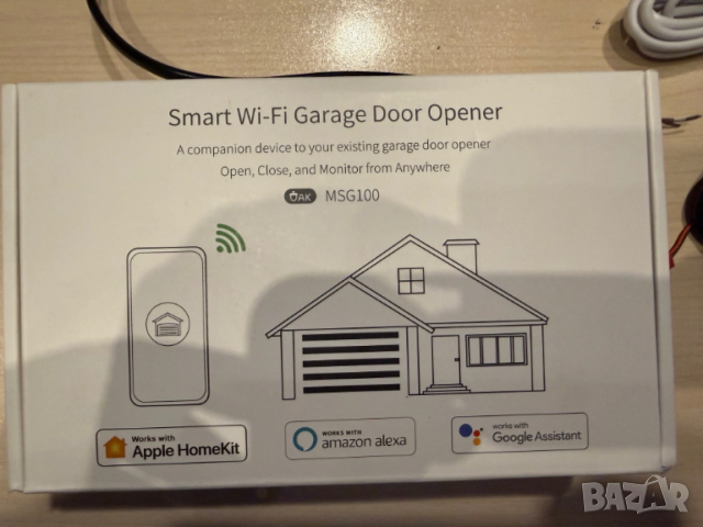 Smart контролер за гаражна врата Meross Garage Door Opener HomeKit, Alexa, Google, SmartThings