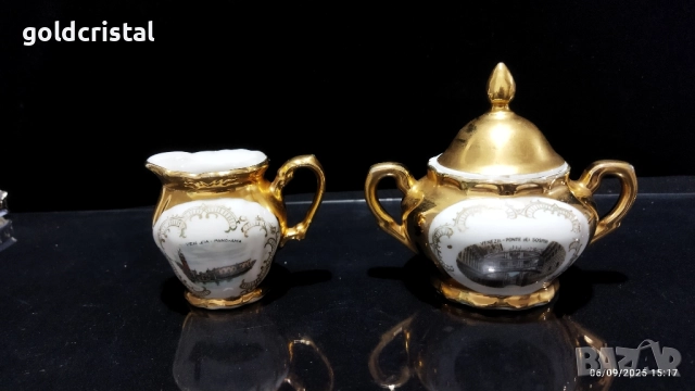 старинен немски порцелан Бавария захарница и каничка , снимка 2 - Антикварни и старинни предмети - 51666006