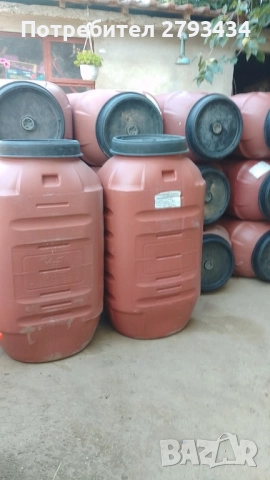 Бидони 240 л дебелостенни от храни 
