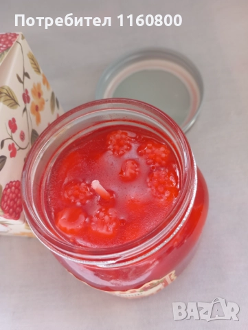 Ароматна свещ Малиново сладко, снимка 2 - Други - 52052539