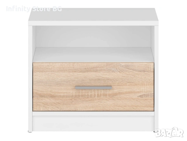 🛏️ Нощно шкафче NEPO PLUS KOM1S – стил и функционалност за вашата спалня, снимка 3 - Шкафове - 53466923