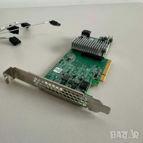 LSI SAS9361-4i PCI-e RAID контролер 12GBps SAS + 4x SATA кабел, снимка 2 - Други - 50254442