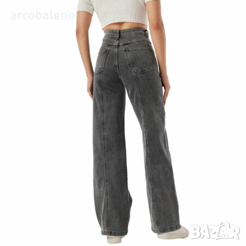 Дамски дънки с висока талия, 2цвята , снимка 4 - Дънки - 54264963