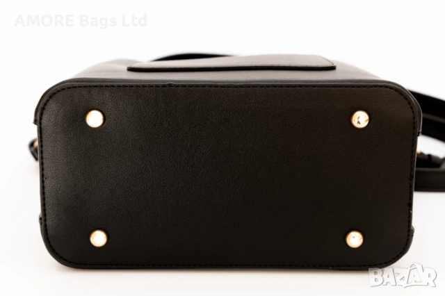 Класическа дамска чанта AMORE Isabella - Black, снимка 7 - Чанти - 50657264