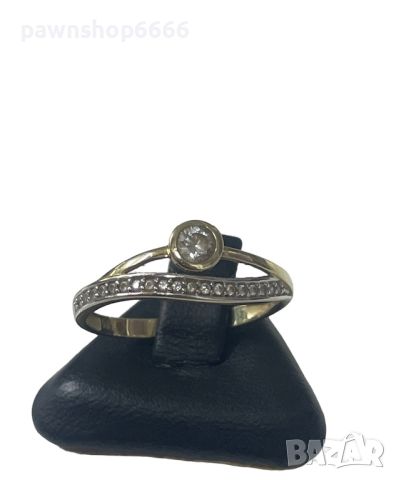 Златен пръстен 14 карата, снимка 2 - Пръстени - 46198930
