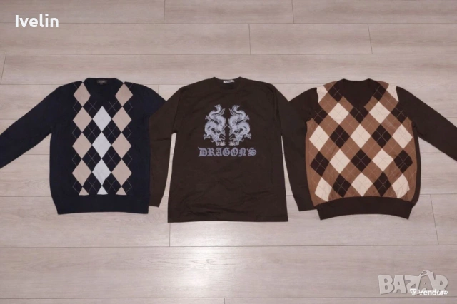 Мъжки блузи като нови, комплект от 3, размер L