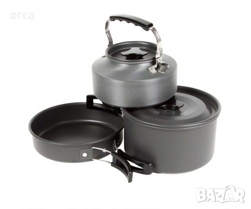 Комплект за готвене, къмпинг и риболов Faith Pots&Pans Cooking Set, снимка 1 - Екипировка - 46049439