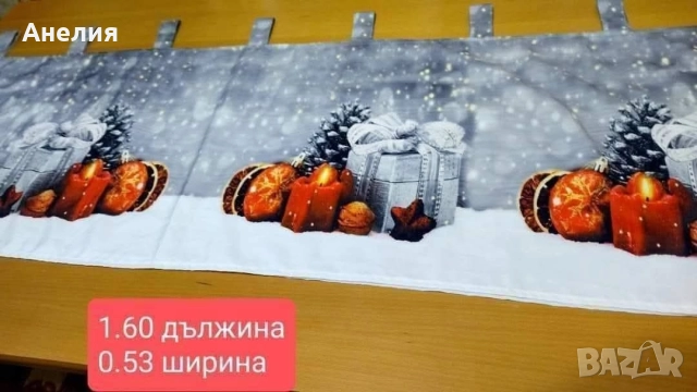 Завеса с коледни мотиви, снимка 2 - Декорация за дома - 52769760