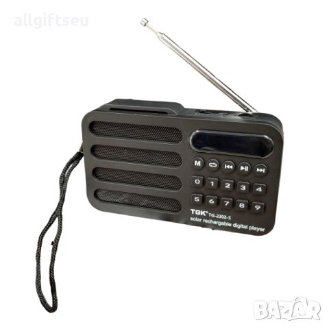 JOC TG2302S - Преносимо радио с Bluetooth, SD карта и соларен панел, снимка 2 - Други - 45429353