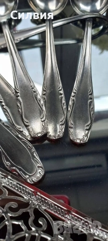 Ретро прибори. Лъжици- голям размер. Комплект от 6бр. руски лъжици. Неръждаема стомана. , снимка 4 - Прибори за хранене, готвене и сервиране - 53722538