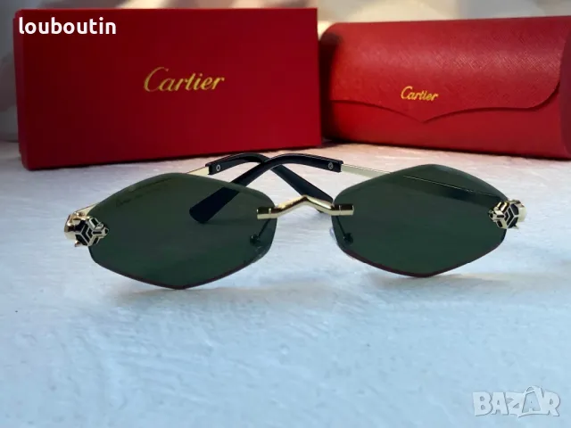 Cartier 2024 дамски слънчеви очила ромб 3 цвята, снимка 5 - Слънчеви и диоптрични очила - 47667819