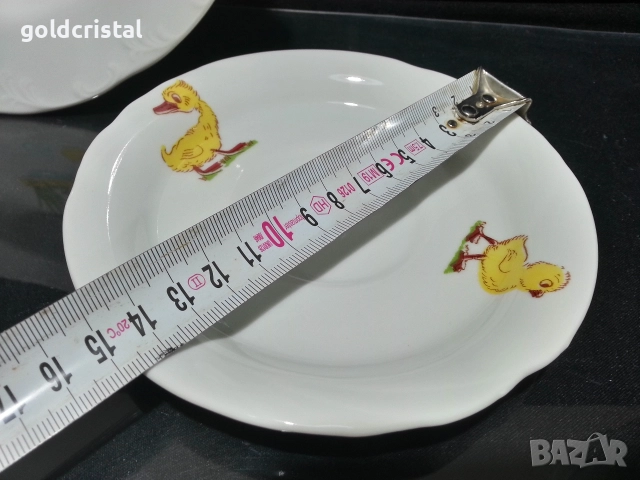 български порцелан детски комплект , снимка 3 - Антикварни и старинни предмети - 52588118