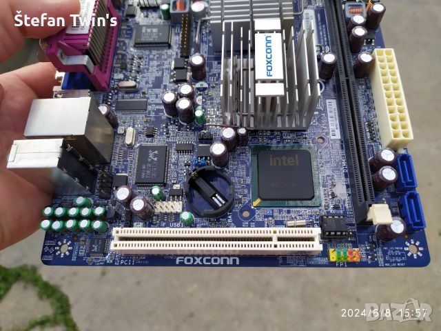 ✅ Работеща дънна платка: Foxconn 45CS/45CSX Intel(R) Atom(TM) CPU 230 1.60GHz, снимка 13 - Дънни платки - 46182582