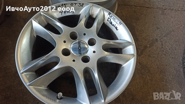 Алуминиеви джанти 15 Dacia Renault dokker lodji, снимка 5 - Гуми и джанти - 54049277