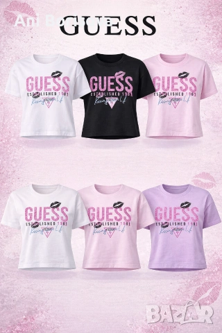 Дамски и мъжки маркови тениски Guess CK Tommy Nike Adidas нови модели , снимка 14 - Тениски - 54248905