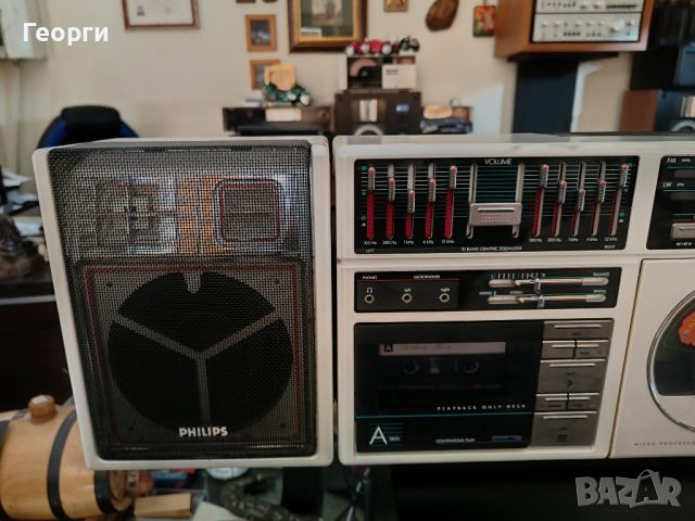 Рядък Касетофон Philips D8958, снимка 6 - Радиокасетофони, транзистори - 46400472
