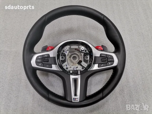 M Sport Черен Спортен Волан BMW X5M X6M M5 F90 M8 F91 F92 F93 F95 F96, снимка 1 - Части - 47066755