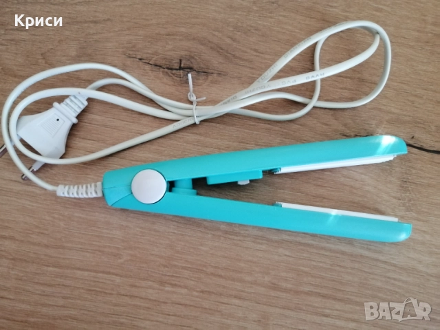 Мини преса за вафли за коса - нова, използвана веднъж, снимка 3 - Преси за коса - 52656768