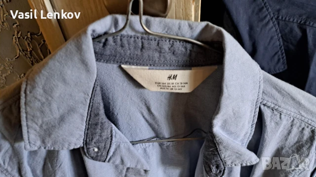 Две памучни ризи H&M като нови , снимка 5 - Ризи - 50593472