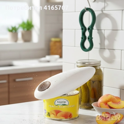 Автоматична електрическа отварачка за консерви + отварачка за бутилки 2-в-1, снимка 8 - Аксесоари за кухня - 52992170