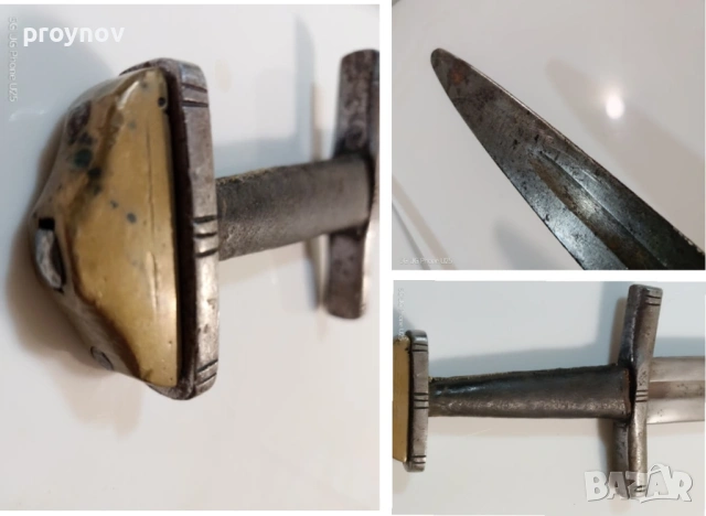 Масивен реплика на средновековен меч, снимка 4 - Антикварни и старинни предмети - 54170009