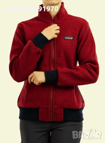 Patagonia Woolyester Fleece Jacket (S) дамско вълнено яке, снимка 2 - Якета - 49122331