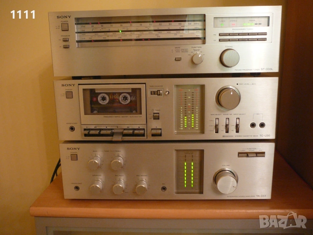 SONY TA-333 I TC-U30 I ST-333L УНИКАЛЕН КОМПЛЕКТ, снимка 4 - Ресийвъри, усилватели, смесителни пултове - 53897583