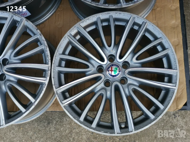 спорт-пакет 18’’5x110 оригинални за ALFA ROMEO/АЛФА РОМЕО-№590, снимка 6 - Гуми и джанти - 51078749