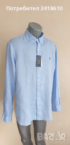POLO Ralph Lauren Len/ Лен Custom  Fit Mens Size L НОВО! ОРИГИНАЛ! Мъжка Ленена Риза., снимка 8 - Ризи - 53759031