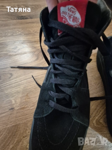 Мъжки велурени кецове  Vans,р.45, снимка 2 - Маратонки - 51912563