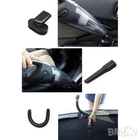 Безжична прахосмукачка за кола / Мощна мини прахосмукачка за кола, снимка 8 - Аксесоари и консумативи - 51414163