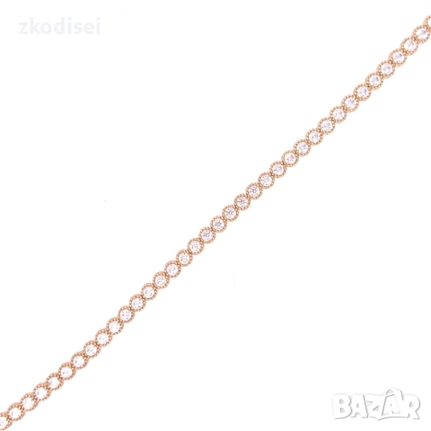 Златна дамска гривна 7,26гр. 18,0см. 14кр. проба:585 модел:34379-3, снимка 2 - Гривни - 51935853