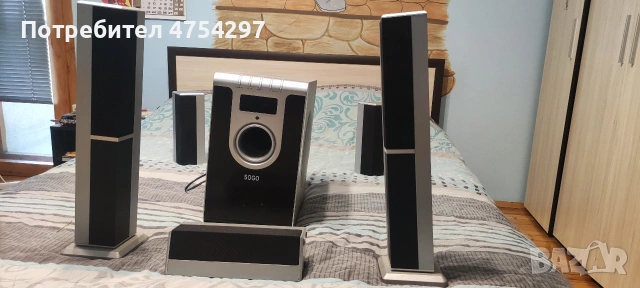Комплект за домашно кино ,буфер с вграден усилвател и тунер и сателитни тонколони ! , снимка 5 - Тонколони - 53709657