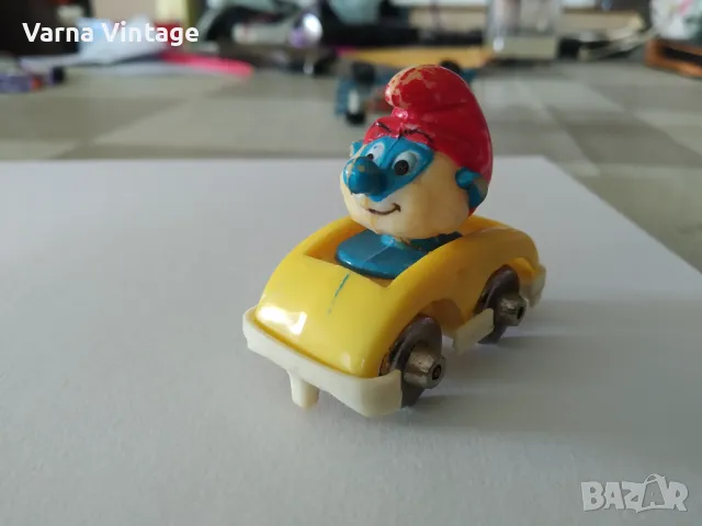 Колекционерска количка ESCI - PEYO - PUFFI-SMURFS- AUTO GRANDE PUFFO 1983 г., снимка 1 - Колекции - 47201472