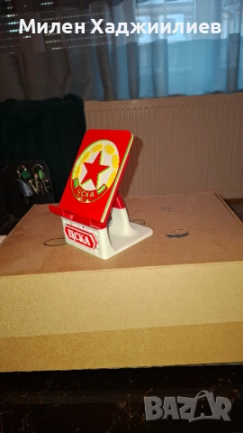 Стойка за телефон с надпис ЦСКА, снимка 3 - Селфи стикове, аксесоари - 53261192