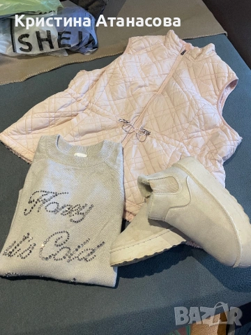 🌸 Стилен зимен сет в бежово и розово – топлина и елегантност! ❄️, снимка 5 - Други - 53932650