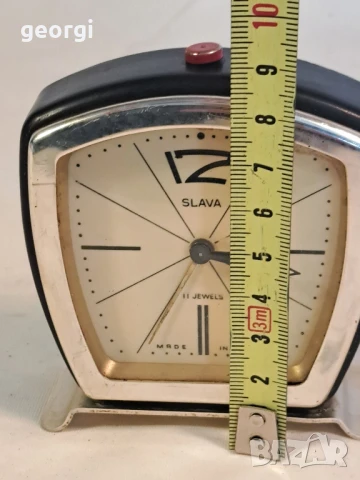 руски механичен будилник Слава 8/4, снимка 8 - Антикварни и старинни предмети - 50445624