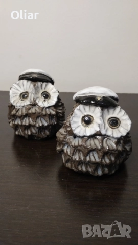 Изключително сладки фигурки на бухалчета. Арт керамика., снимка 6 - Статуетки - 52031857
