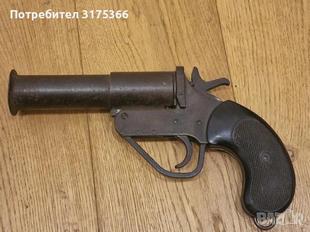 Рядък английски сигнален пистолет WEBLEY  & SCOTT  WWI WWII, снимка 2 - Въздушно оръжие - 48817007