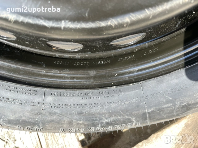 16 резервна джанта Патерица 5х114,3 Nissan Qashqai J10 Dacia Duster 145/90, снимка 4 - Гуми и джанти - 53686892
