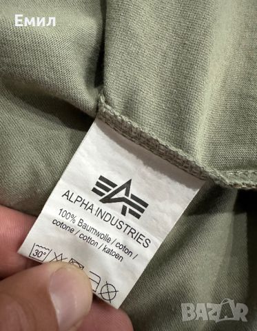 Мъжка тениска Alpha Industries, Размер XL, снимка 6 - Тениски - 46381875