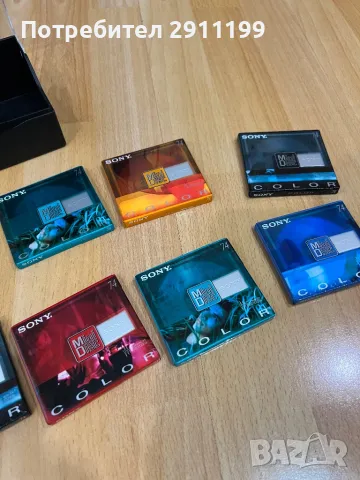 Sony MiniDisc 74 Color, лот от 10 бр., снимка 4 - Друга електроника - 48460570