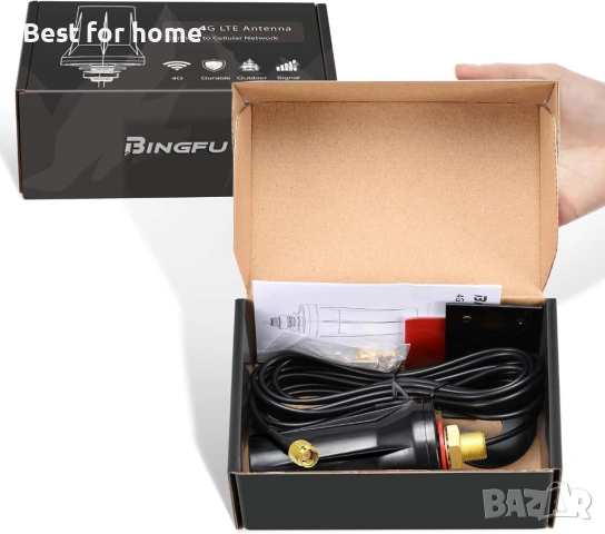 Bingfu Външна 4G LTE антена за стенен монтаж, снимка 5 - Друга електроника - 53451692