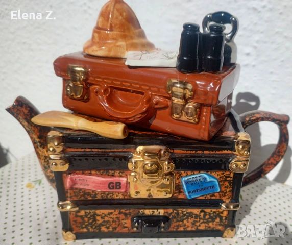 Разкошен винтидж чайник Африканско сафари , снимка 2 - Декорация за дома - 53807911