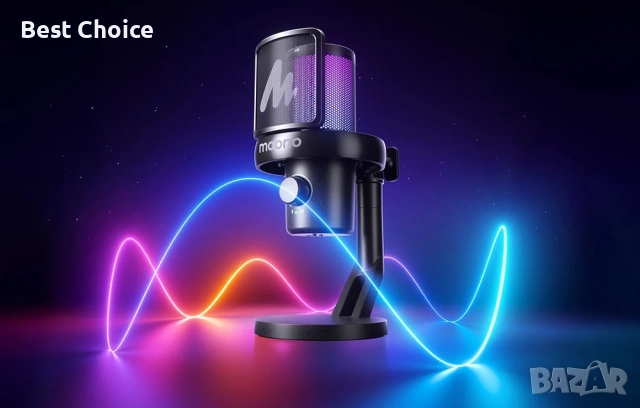 Гейминг Maono DM40 Pro безжичен USB кондензаторен микрофон за PC, PlayStation и др.