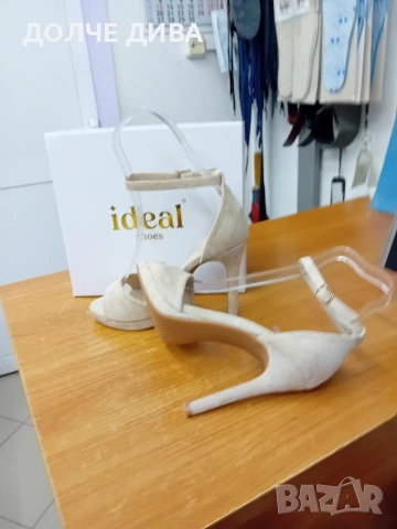 Дам.сандали м 2858 бежов велур , снимка 4 - Сандали - 53898523