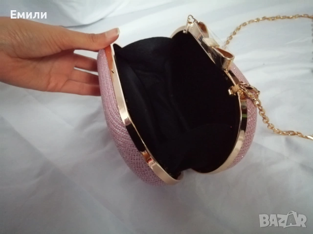 Елегантна блестяща чанта с две дръжки, чанта за абитуриентски бал, клъч за коктейлно парти, снимка 17 - Чанти - 54100859
