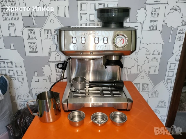 Кафемашина с вградена мелачка Ariete 1313 Metal 15 Bar, снимка 12 - Кафемашини - 51039951