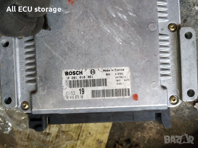 Компютър за PEUGEOT 406 2.0 HDI ENGINE ECU BOSCH 0281010361 9641607680, снимка 2 - Части - 46706103